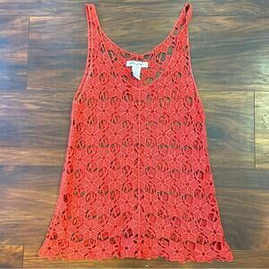 Ultra Pink sleeveless cotton shirt swimsuit coverup top size small S B15